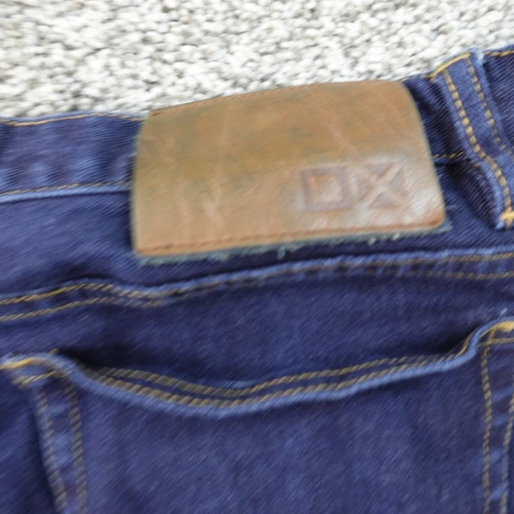 Peter Manning Jeans Mens 34X28 Dark Blue Denim Pants Classic Fit Preppy Straight